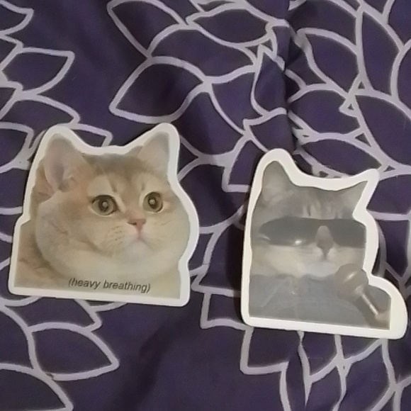5pcs cat sticker set - Picture 2 of 3